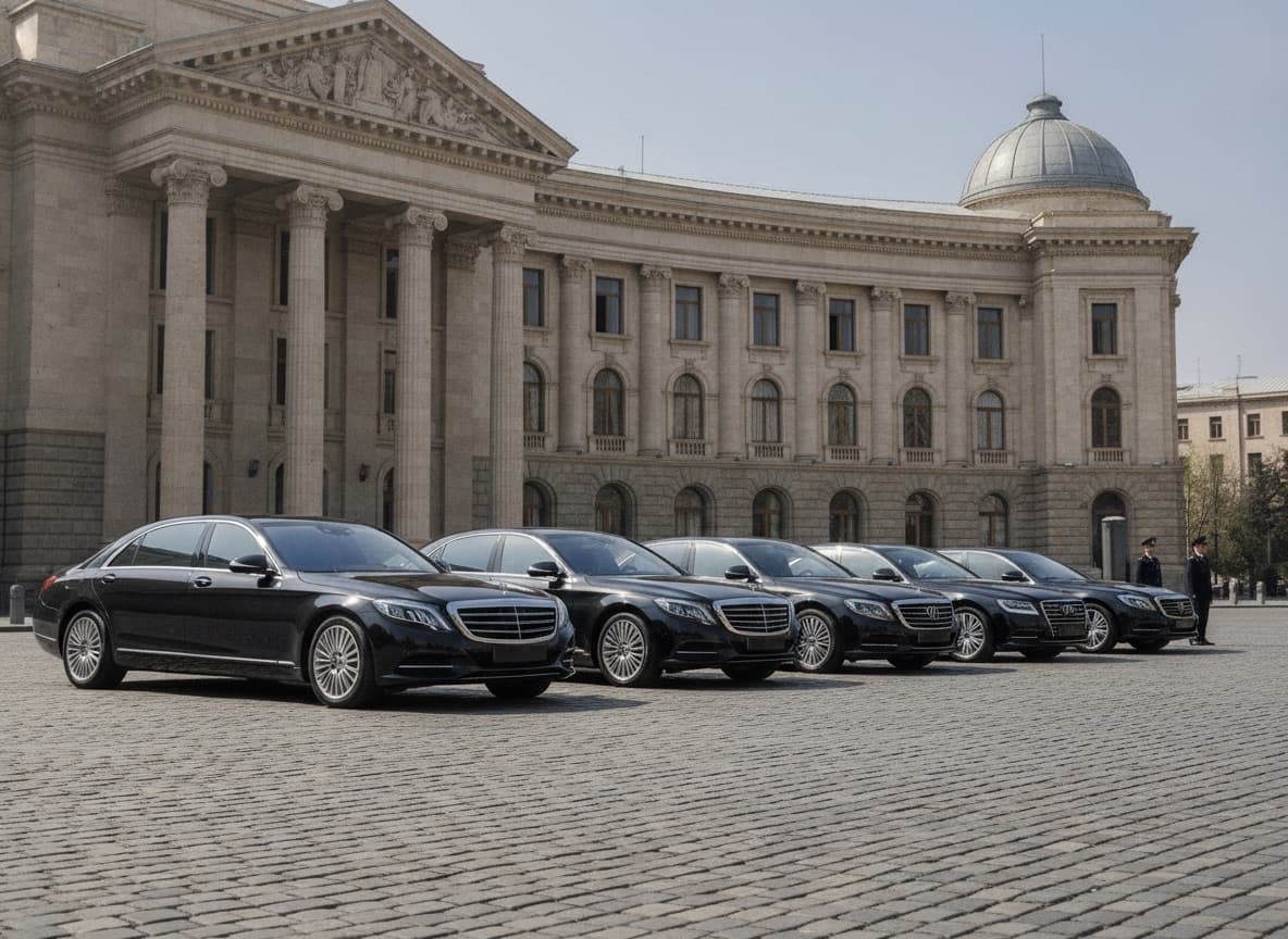 motorcade, government building